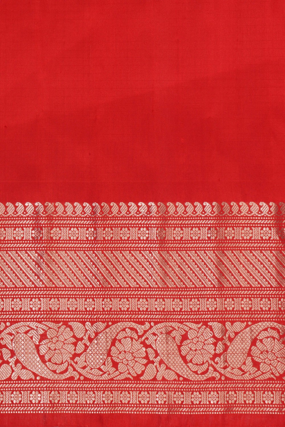 Image of Gadwal Silk Kattam Lavender Purple Saree